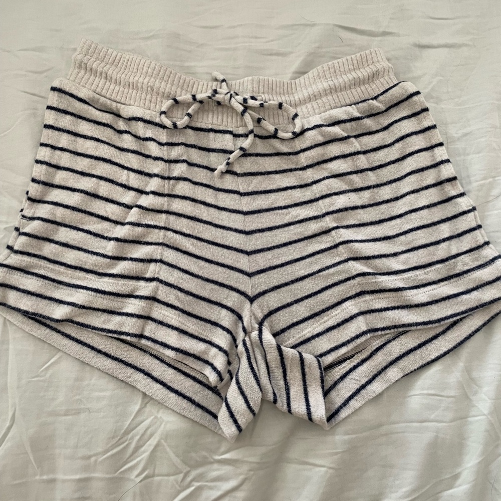 Cotton striped shorts
